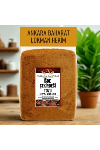 ankara baharat lokman hekim iğde Çekirdeği Tozu Öğütülmüş - 250 Gram - iğde Çekirdek Unu - Yeni Mahsül