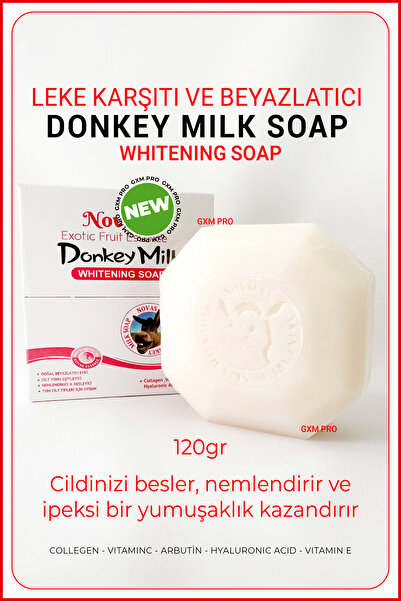 GXMPRO Leke Karşıtı & Cilt Tonu Eşitleyici Eşek Sütü Sabunu - DONKEY MILK SOA...