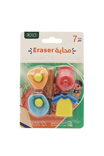 Roco ممحاة مطاطية رياضية بألوان متنوعة - ممتعة وعملية