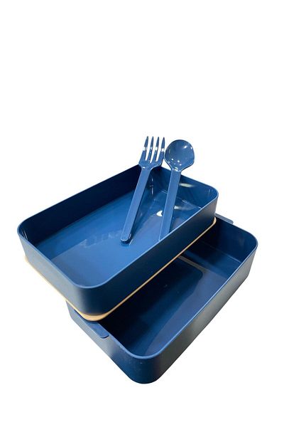 tüftürük Micro Double Compartment Nutrition Container 900ml Fork Spoon Gift