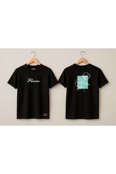 HUBERYWEAR Дамска тениска с широка кройка и флорален принт – HUBERY