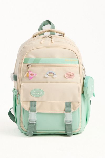 Roxbros 3-Piece Girls' School Bag with Korean Style Accessories & Primary School Backpack with Lunch and Pen Holder