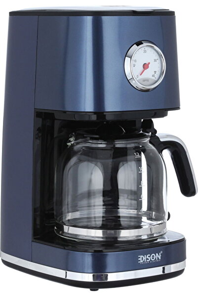 Edison Drip Coffee Maker, 900W, 1.5 Liter, Temperature Indicator, CM1415C-GS - Navy