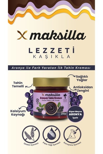 Maksilla Aronyalı Tahin Kreması 2’li Paket (250 g x 2)