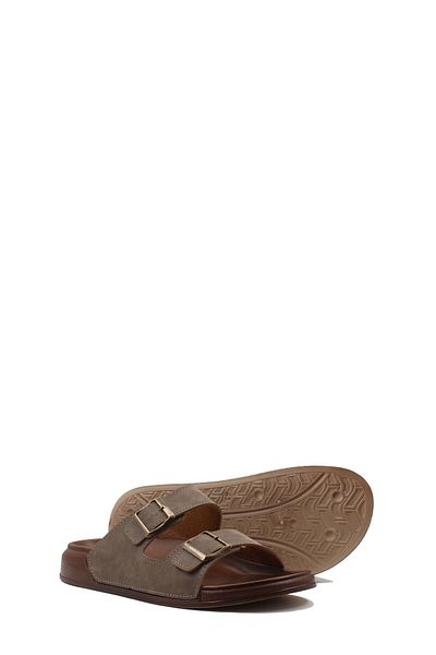 Ayakkabıhane Mink Thermo Sole Men's Flat Slippers Ah1E00113154306