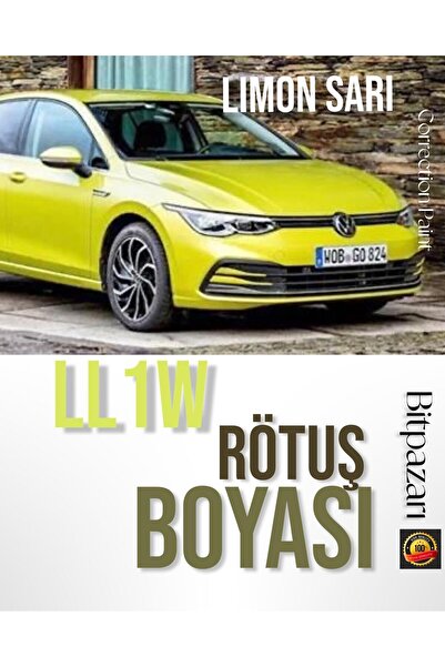 Flea Market فولكس فاجن جولف متوافق مع لون أصفر ليموني LL1W - طلاء احترافي لإز...