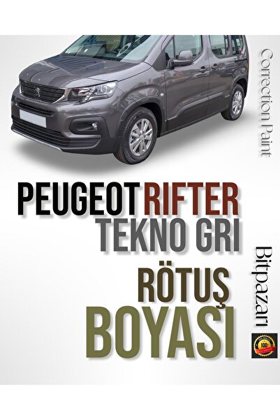 Flea Market Peugeot RIFTER Tekno Gri - KCA - Çizik Giderici Fırçalı Rötuş Boyası 20 ml
