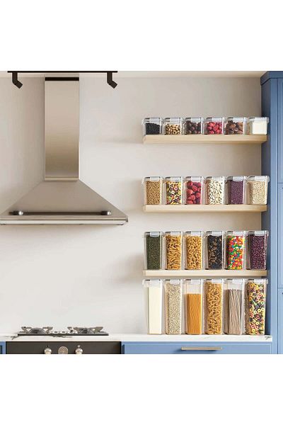Köken Food storage container, 2L airtight, storage, BPA-free plastic, freezer/microwave/dishwasher