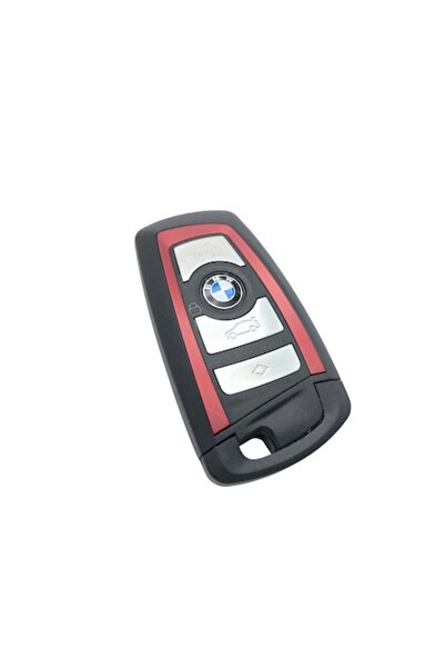 BMW Key Case 4 Buttons Red/Black Frame