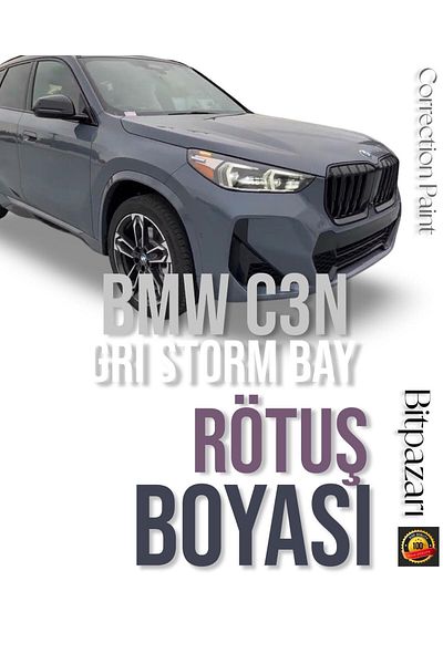 Flea Market BMW X, IX, IX1 Series C3N GRAY STORM BAY - طلاء ترميم احترافي 25 مل