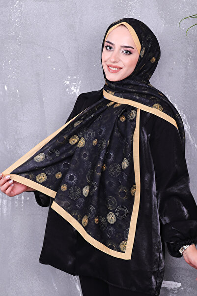 Big ModaEbrar Soft Pamuk Desenli Şal