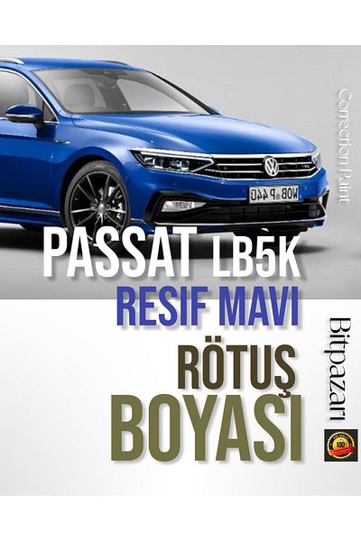 Flea Market Vw Passat Reef Blue Lb5K - Professional Scratch and Stone Mark Remover Touch up Paint 20ml.