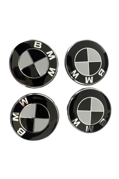 BMW Set 4 wheel covers 68mm f10 f11 f30 f31 f32 f33 E60 E90 E91 F70 F71