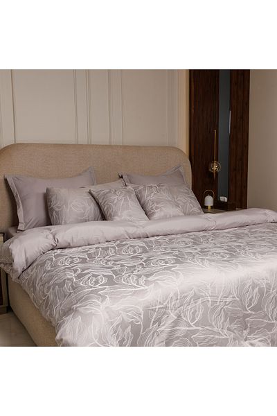 FoamZone 10-Piece Microfiber Jacquard Comforter