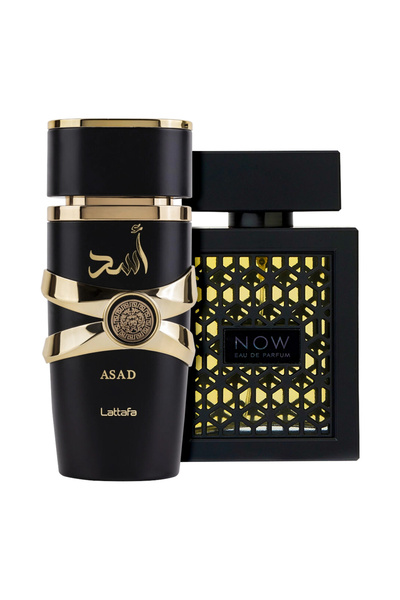 lattafa Pack of 2 perfumes Asad 100 ml and Rave Now 100 ml