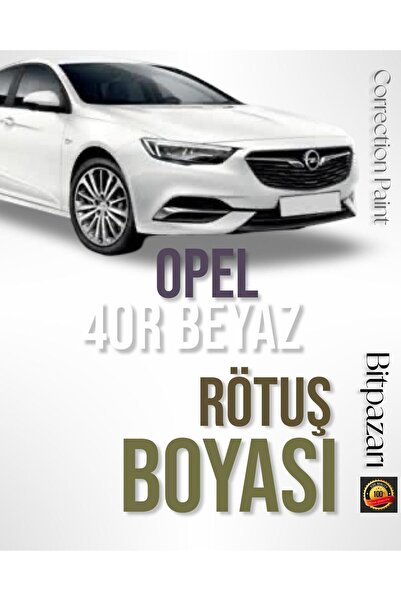 Flea Market Opel Insıgnıa - Rutüş Boyası - Olimpik Beyaz - Otomobil Taş Izi Ve Çizik Giderici - 20ml