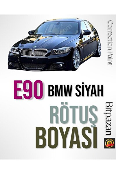 Flea Market BMW E90 SİYAH - Çizik Taş İzi Giderici Kendin Yap Fırçalı Rötüş Boyası 20ml