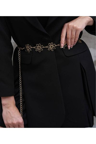 Lydie's Daisy Patterned Women's Chain Belt