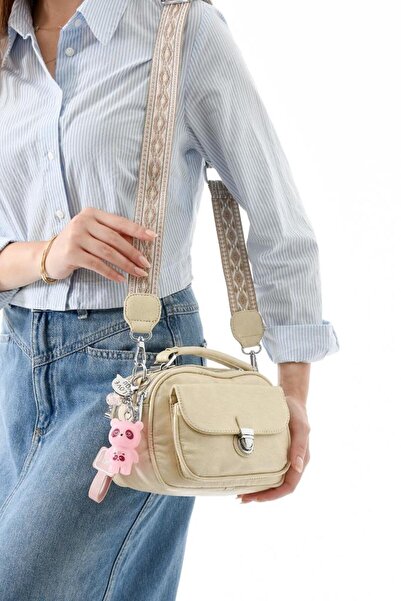 Baginn Vegan Δερμάτινη Γυναικεία Τσάντα Messenger 21*15 cm Wash Τσάντα ώμου α...