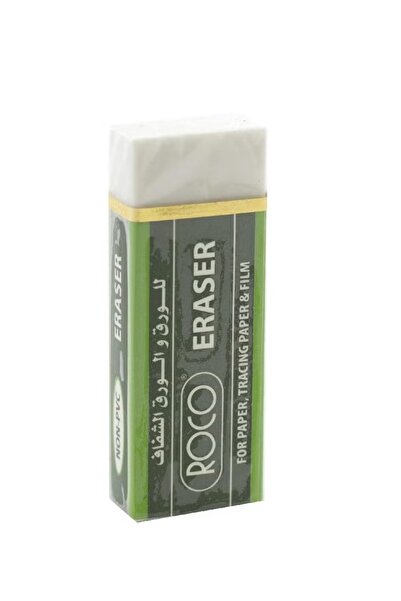 Roco ممحاة بلاستيكية بيضاء عادية