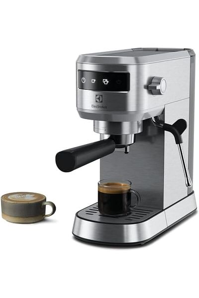 Electrolux Pump Espresso Coffee Machine with Touch Screen Control, Thermoblock Heating System, 15 Ba
