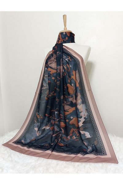 REMOMODA Patterned Watercolor Model Shawl Italian Cotton Flexible Soft Shawl High Quality