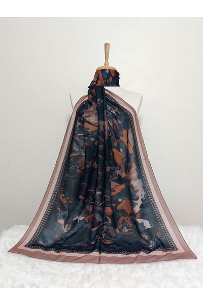 REMOMODA Patterned Watercolor Model Shawl Italian Cotton Flexible Soft Shawl High Quality