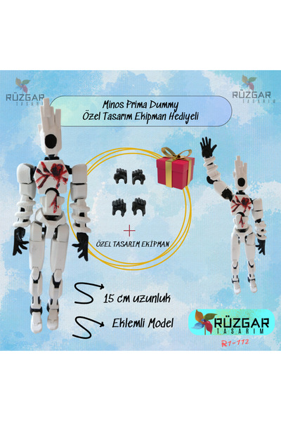 Rüzgar Tasarım Ultra Kill Minos Prime Tüm Eklemleri Hareketli Robot Dummy Fig...