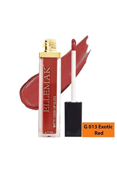 ELLEMAK أحمر شفاه سائل غير لامع، لون رقم 13