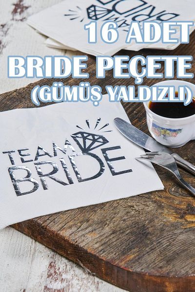 Dantelux 16 Bride Party Napkins (Size: 33X33 cm)