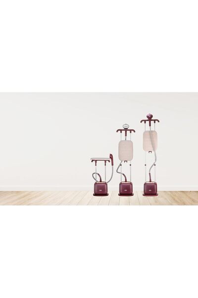 Generic BLACK+DECKER Double Pole Garment Steamer GSTD2450-B5, 2400W, 2L, 35g/min