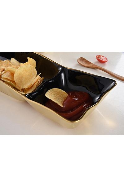 B&L Decor Noir Rectangular Server