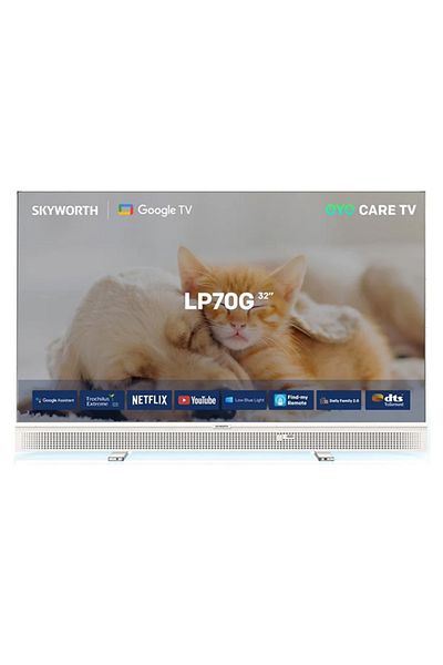 Skyworth 32LP70G – تلفزيون موسيقى محمول عالي الدقة مقاس 32 بوصة (Google TV) مع دعم بنك الطاقة