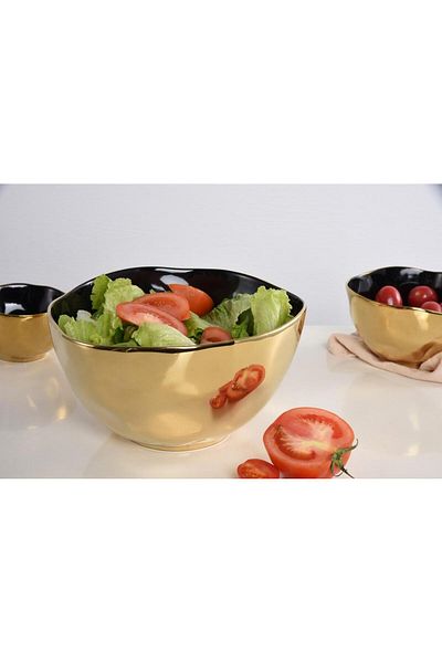 B&L Decor Noir Large Bowl