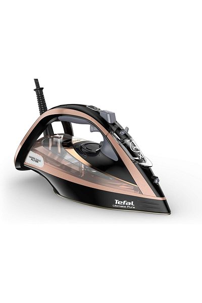 TEFAL Ultimate Pure Steam Iron, 3100W, Black and Rose Gold