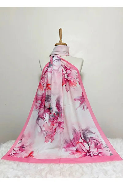 REMOMODA Patterned Flower Model Shawl Italian Cotton Flexible Soft Shawl High Quality