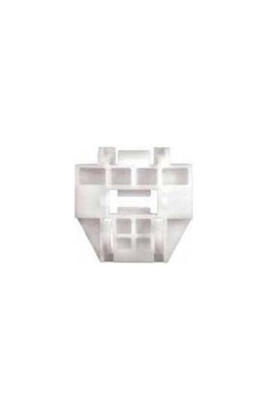 RESTAGRAF Set of 6 white plastic car clips A1296