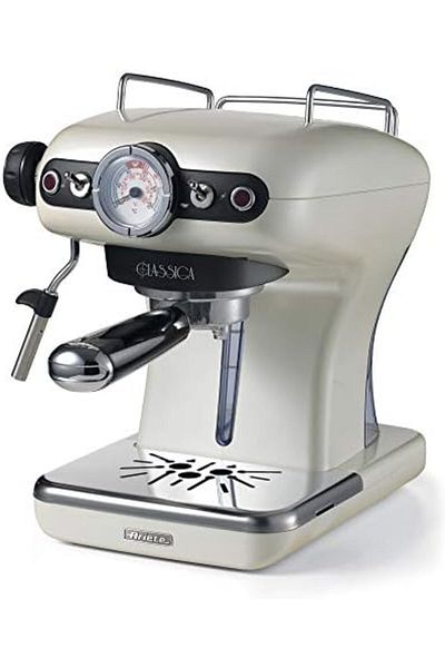 ARIETE Classica Espresso Coffee Machine with Manometer and Milk Frother, Auto Shut-off, Cappuccino M