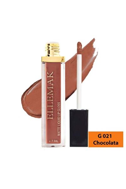 ELLEMAK أحمر شفاه سائل غير لامع بدرجة 21