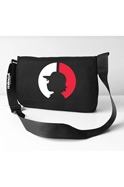 Minga London حقيبة بوكيمون بوست ماسنجر باللون الأسود - مينجا لندن