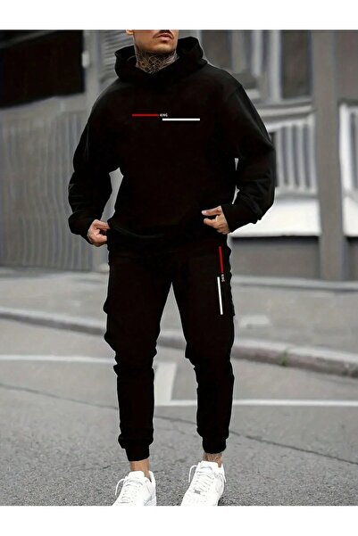 macklin Unisex Ανδρικά Γυναικεία Σετ αθλητική φόρμα με κουκούλα King Printed ...