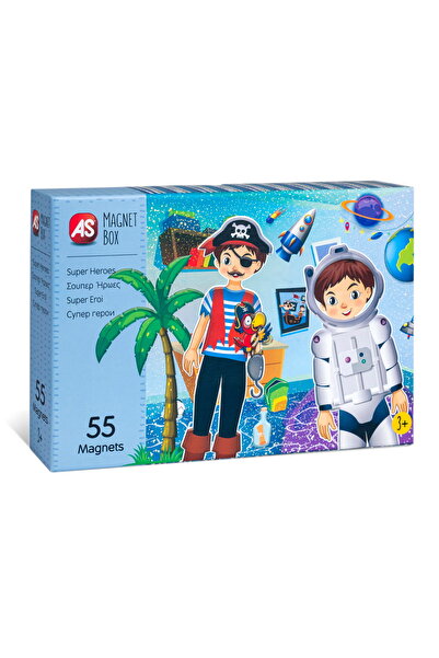 As Magnetic Box Super Heroes With 55 Pieces