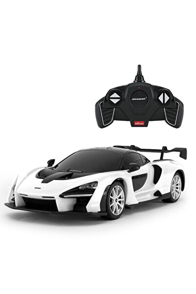 Rastar Masina Cu Telecomanda Mclaren Senna Alb Cu Scara 1 La 18