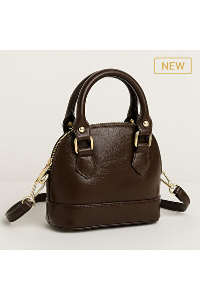 EBROU Kadın Acı Kahve Mini El ve Omuz Çantası | Şık Günlük ve Özel Gün Kullan...