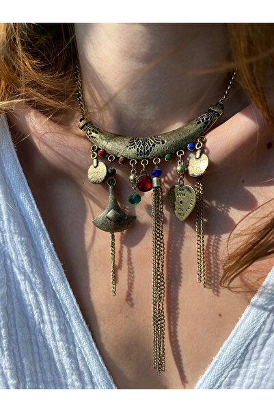 Hora Labrys Premium Etnik Tasarım kolye