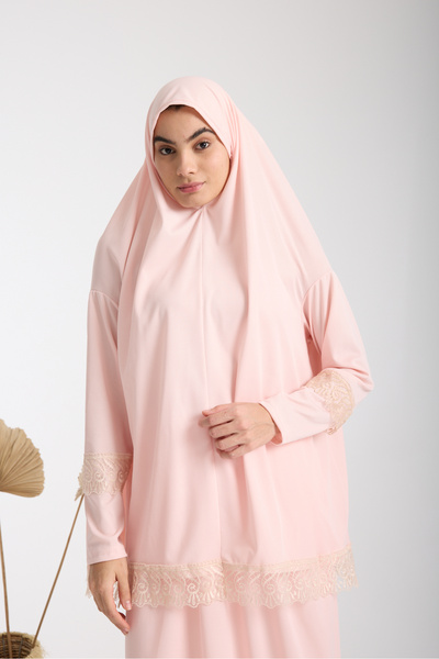 AKPİYYER Δύο κομμάτια ρόμπα προσευχής με κορδόνια