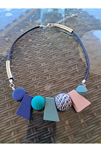 Store Kolye Biyometrik Mavi Renk Kolye