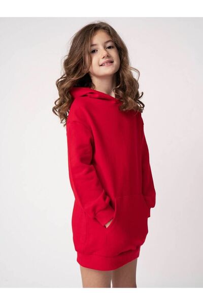 MANCY فستان بناتي غير مطبوع للأطفال / تونيك