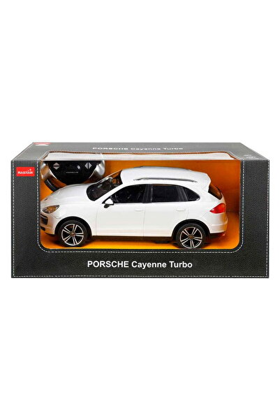 Rastar Porsche Cayenne Turbo bílé auto na dálkové ovládání v měřítku 1:14