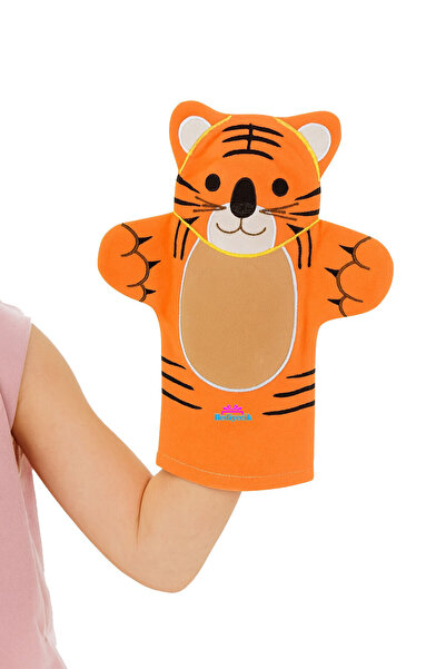 hediyecik Sevimli Kaplan Eğitici El Kuklası 25 Cm